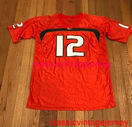 Stitched Men Women Youth Jim Kelly #12 Miami Hurricanes Canes UM Embroidery Custom Any Name Number XS-5XL 6XL