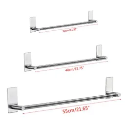 Towel Racks 1PC Stainless Steel Storage Rack Wall Mounted Holder Hanger For Home Bathroom Kitchen 30cm 40cm 55cm