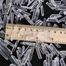 200g Clear Quartz Arts and Crafts Crystal Mineral Healing Reiki Good Lucky Energy Minerals Wand 20-40mm Lösa pärlor för smycken