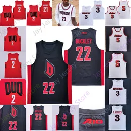 Duquesne Basketball Jersey NCAA College Nixon Kevin Easley Tre Williams Amir Spears Ayers III Toby Okani Tyson Acuff Andy Barba Mike Bekelja