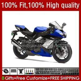 Kawasaki Ninja ZX600 ZX-6R ZX636 600CC 09-12 13NO.181 ZX 6R 600 CC 6 R 636 ZX6R 09 10 2011 2012 ZX-636 ZX600C 2009 2010 11 12注入OEMフェアリングブルー光沢