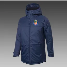 Mens Chivas USA Down Winter Outdoor Leisure Sports Coat Outerwear Parkas Team Emblem Customized