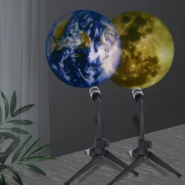 Night Lights Sky Light Planeta Magic Projektor Księżyc Ziemia Projekcja Lampa LED 360 ° Obrotowy USB Achargable dla dzieci