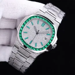 ダイヤモンド腕時計メンズ腕時計自動機械式 40 ミリメートルサファイアステンレス鋼ストラップ防水デザインファッション腕時計防水モントレデラックス