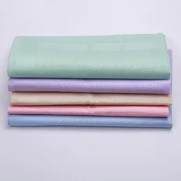 Asciugamano da tavolo in raso da uomo, fazzoletto da festa in cotone 100% da 40 cm, colore misto