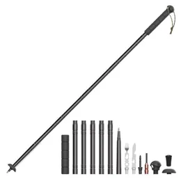 Прогулка полюса тактическая палка Trekking Sticks Anti Ciking Многофункциональные складные инструменты