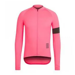 Rapha Proチームスプリング/オートンメンズサイクリングロングスリーブジャージーロードレースシャツライディング自転車トップス通気性屋外スポーツマイヨットS21050716