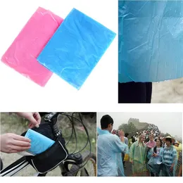 1000pcs disposable PE Raincoat Adult One-time Emergency Waterproof Hood Poncho Travel Camping Must Rain Coat Outdoor Rainwear