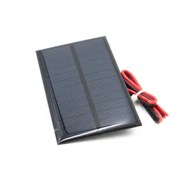 6v 1w 110*60mm Solar Power Panel Solar System Modul Hause DIY Solar Panel Für Licht batterie Handy Ladegeräte Hause Reisen