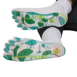 Men's Socks Ly Women Men Reflexology Single Toe Design Far East Healing Principles Sock DO99