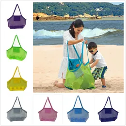 Portable Beach Mesh Bag Barn Sand Away Protabble Kid Toys Kläder Toy Storage Sundries Organizer Tote Kosmetiska Makeup Väskor