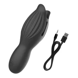NXY Vibratoren Männlicher Masturbator Vibrator Sexspielzeug für Männer Eichel Stimulieren Massagegerät Penisverzögerungstrainer Elektronischer oraler Höhepunkt 10 Modi 1119