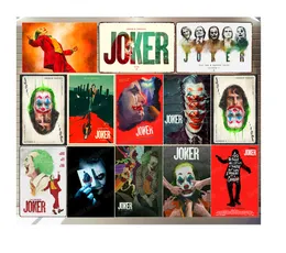 Joker Put on A Happy Face Plaque Classic Movie Vintage Metal Tin Signs Bar Pub Cafe Home Decor Wall Art Stickers Best Gift N326