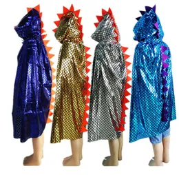 Halloween Dzieci Cosplay Cape Cute Animal Dinosaur Cloak Christmas Costume Party Propcapes Stage Performance Costumes