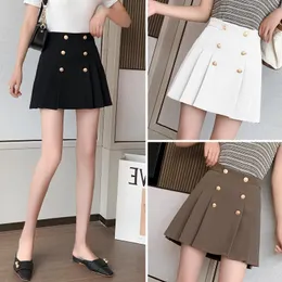 Kjolar Kort kjol Kvinnors mode år 2021 Vår och sommar pläterad hög midja A-Line Buttock Design