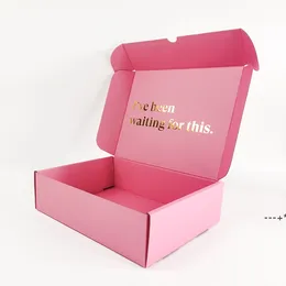 NEWCustomized Printed Personalised Ecommerce Corrugated Paper Boxes Mailer Packaging Box With Logo RRF12505