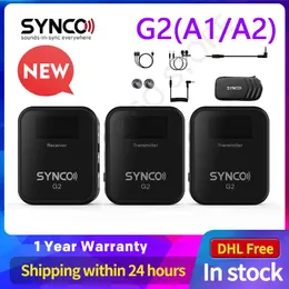 SYNCO G2 G2A1 G2A2 Wireless Lavalier Microphone System Smartphone Laptop DSLR Tablet Camcorder Recorder pk comica