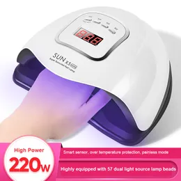 220W UV-LED-Trockner-Heilungs-Maniküre-Nageltrocknungslampe für Gel-Lack-Salon-Werkzeug