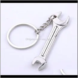 Keychains Fashion Accessories Drop Delivery 2021 1Pcs Creative Tool Wrench Spanner Chain Key Ring Keyring Metal Keychain Adjustable Dsbm3