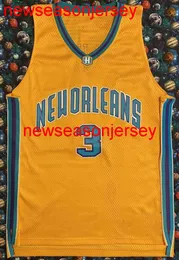 Camisa de basquete Chris Paul vintage 100% costurada, masculina, feminina, juvenil, com número personalizado e nome XS-6XL