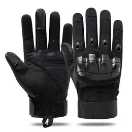 Men Military Tactical Gloves Waterproof Warm Gloves Outdoor Hiking Cycling Anti-slip Windproof Soft Rubber Winter Gloves H1022