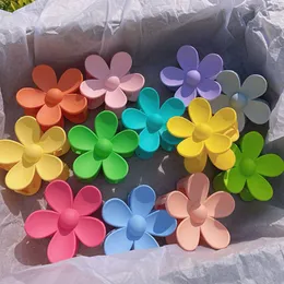 Kvinnor flickor elegant hårklo parti gynnar stor blommor designer hårnålen Barrettes vackra hårstrån klipp tillbehör mode hårgrepp huvudbonad multicolor