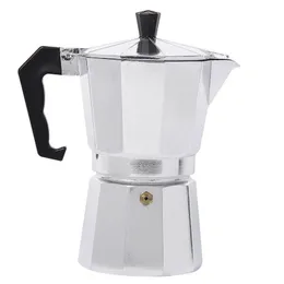 Coffee Maker Aluminum Mocha Espresso Percolator Pot Coffee Maker Moka Pot 1cup/3cup/6cup/9cup/12cup Stovetop Coffee Maker-40 210408