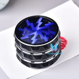 Alloy Marine Blue Skull Herbal Herb Tobacco Grinder Crusher 63mm