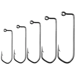 Fishing Hooks 180Pcs High Carbon Steel Barbed Aberdeen Jig 7150 Fishhook For Saltwater Size 1/0 2/0 3/0 4/0 5/0
