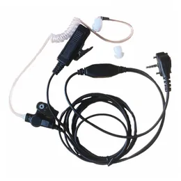 Akustisk Air Tube Headset Hörlur Hörlur PTT Mic för Yaesu Vertex Standard Radio VX-2R VX-3R VX-5R VX-8GR VX-10 VX-110 Walkie Talkie Tillbehör