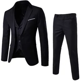 Mens Suits Groom Wear Tuxedos 2-Piece Wedding Suits Groomsmen Bästa Man Formell Studentens Handsome Coat For Man (Jacket + Pant) x0909