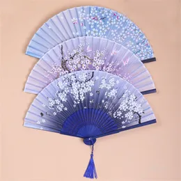 Fashion Party Favor Women Holding Ancient Fans Chinese Style Fan Printing Folding Fan Color Random T500871