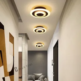 Vägglampa 12W Modern LED-ljuskrona Vit Kaffe Body Ceiling Lighting Star Corridor Light Living Room Armatures Square