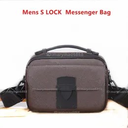 Mens Designer S LOCK Shoulder Messenger Bag Originals Quality Crossbody Bags HANDBAG fashion canvas waist pack school bookbag Magnetic Suction men Camera Purse