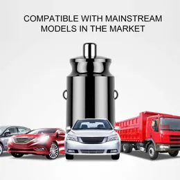 USB Mini Smart Dual Car Laddare 3.1a 12v 24V Universal Snabb Charing för mobiltelefontablett