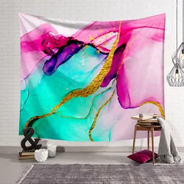 Marble Design Tapestries Wall Hanging Yoga Mats Beach Towel Picnic Blanket Sofa Cover Party Backdrop Festive Home Decoration Tapestry