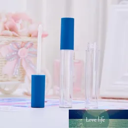 10Pcs 5ml Empty Lip Gloss Bottle,Blue/yellow Frosted Cap DIY Plastic Lipgloss Tube,Beauty Cosmetic Packing Container LZ0189