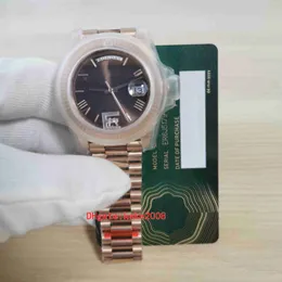 3 cores Super Quality Watch EW Maker 40mm 228239 228238 228235 Roman Chocolate Dial Rose Gold Sapphire ETA CAL.3255 Movimento Mecânico Mens automático relógios