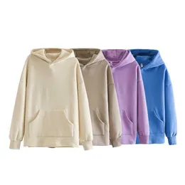 toppies lösa överdimensionerade hoodies kvinnor tröja hösten vinter fleece hoodies kvinnor kläder t200917