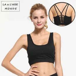 Own Brand New Sexy Yoga Top Fitness Women Chest Pad Breathable Gym Vest Fitness Slim Clothing Beauty Back Sleep Gathered Bra Active Wear