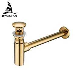Other Bath & Toilet Supplies Luxury Bottle Trap Brass Round Siphon Oil Rubbed Bronze Black P-TRAP Bathroom Vanity Basin Pipe Waste With