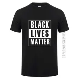 Mode Svart Livser Matter T Shirt Sommar Män Bomull O Neck Blm T-shirts Cool Man Tshirt 210629