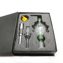 Nectar Collector Set Smoking With Two Nails 10/14/18mm Glass Bowl And NC Luxurious Foam Box Packing Smoke Accessories