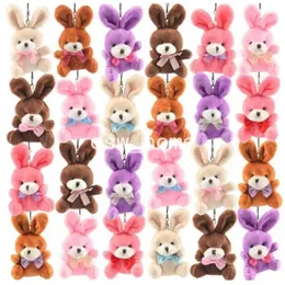 Parti Malzemeleri 6 cm Bunny Peluş Oyuncaklar Sevimli Papyon Tavşan Oyuncak Noel Hediyesi Kızlar için Dolması Hayvan Bebek Tatil Hediye