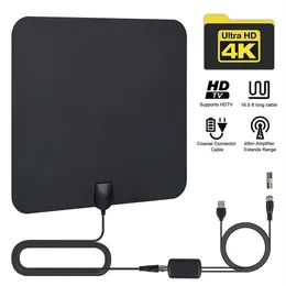 Digital Antena för TV-antenn inomhus 50 miles HDTV Antenna Dish Receiver Freeview 1080p DVB-T2 Parabol Signal Mottagare