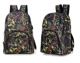 2020 beste Tür Outdoor-Taschen Camouflage Reiserucksack Computertasche Oxford Bremskette Mittelschule Student Bag viele Farben XSD1002