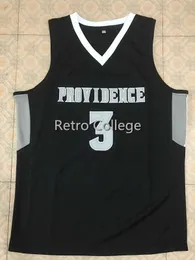 Men's #3 Kris Dunn Providence Friars College Retro Throwback Basketball Jersey sydde valfritt nummer och namn