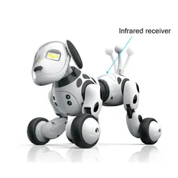 Electronics Robotschild Праздник Лучший подарок RC Игрушки Прогулочная собака 2.4G Беспроводной пульт дистанционного управления Smart Dog Electronic Pet Educating