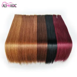 Nastro invisibile nelle estensioni dei capelli umani Trama della pelle di Remy al 100% 14 16 18 20 22 24 26 28 pollici 21 colori disponibili Presa di fabbrica