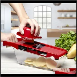 Fruit Tools Kitchen, Dining Bar Home & Garden Drop Delivery 2021 Creative Cutter With Steel Blade Mandoline Potato Peeler Carrot Cheese Grate